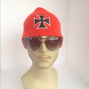 NWOT- Tribal Iron Cross Unisex Beanie